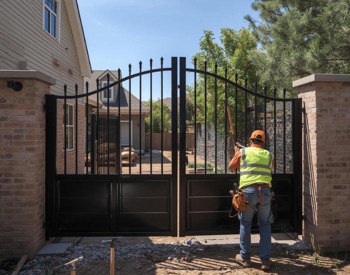 custom gate design Houston Heights